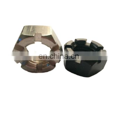 DIN935 M33 Carbon Steel Roasting Galvanized High Quality Hexagon Slotted Nuts Hex slotted nuts