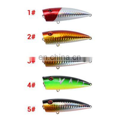 5 Colors 7cm, 9.3g Hot Selling Fishing Bait Popper Lure Saltwater Topwater Hard Lure photo-2