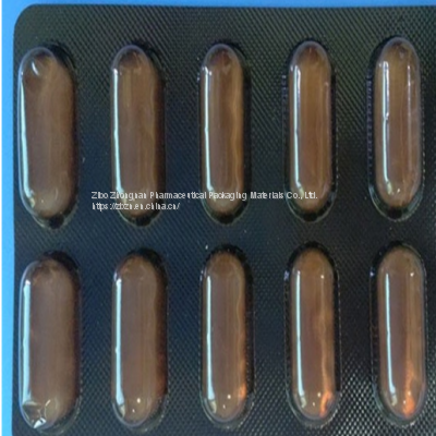 0.1-0.6mm Thickness Amber PVC/PVDC Hard Film For Pharmaceutical Packaging 40g