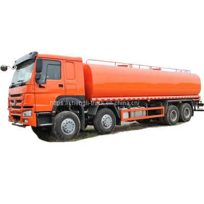 New Sinotruk howo 8x4 12 wheel 32cbm 30000 liters water tank truck sales price