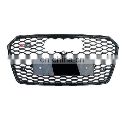 RS7 honeycomb style front grill for Audi A7 S7 C7.5 grilles 2016 2017 2018