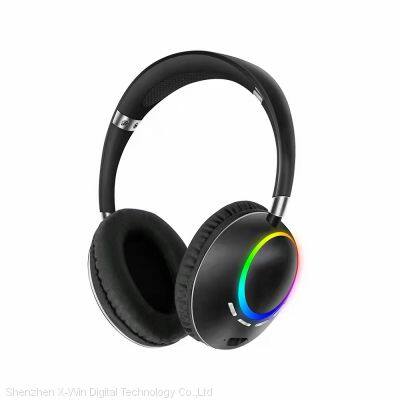 K55 Bluetooth Headphone, Bluetooth + card radio + light on the shell body