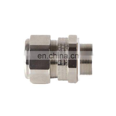 CE ATEX  UL-approval Single Sealing Stuffing Explosion-Proof Nickel Plated e1w Cable Gland For Junction Box