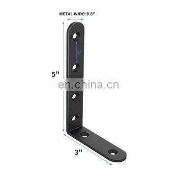 Furniture right angle iron corner L wall bracket metal folding table bracket