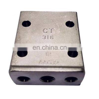 OEM Service 316L Stainless Steel Lost Wax Private Casting Medical Hot and Cold Exchange Valve Body