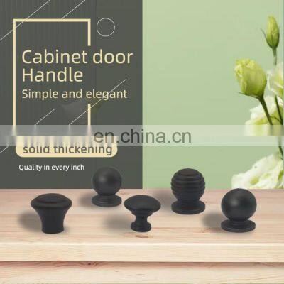 мебельный шкаф, алюминиевая ручка для шкафа с длинной рукояткой, черные ручки для ящиков, ручки и кнопки для мебели photo-2
