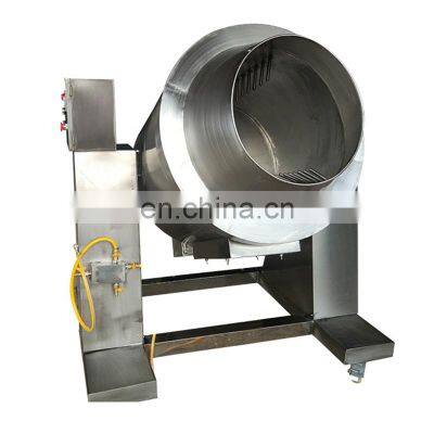 Safe Operation Food Frying Machine / Drum Fried Rice Machine for Restaurant