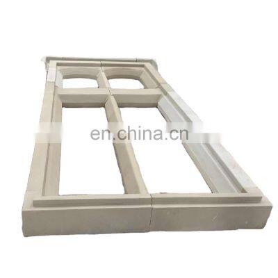 High quality countryside style window line door frame building special-shaped stone for cottage beige sandstone