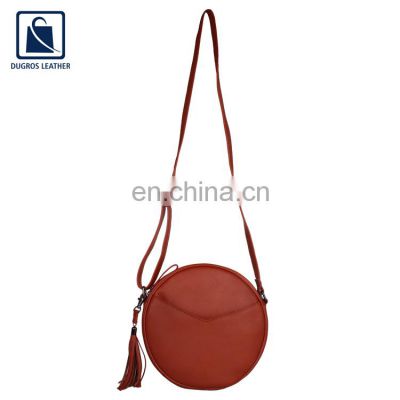 2022 Best Custom Brand Anthracite Fittings New Fashion High Quality Genuine Leather Women Sling Bag for Bulk Buyers