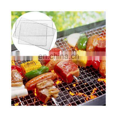 Korean BBQ Round Stainless Steel Crimped Wire Mesh Barbecue Mesh