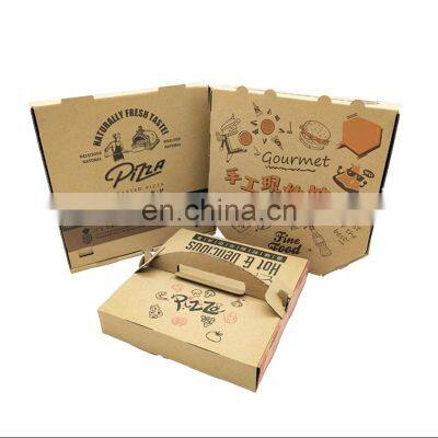 Wholesale High Quality Corrugated Kraft Paper Cardboard Color Printing Disposable Food Grade Italian Pizza Boxes photo-4