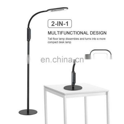 Elegant Decorative LED Adjustable Height Desk Lamp Floor Lamp 2 in 1