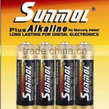 alkaline battery LR6-B4P 1.5v dry battery