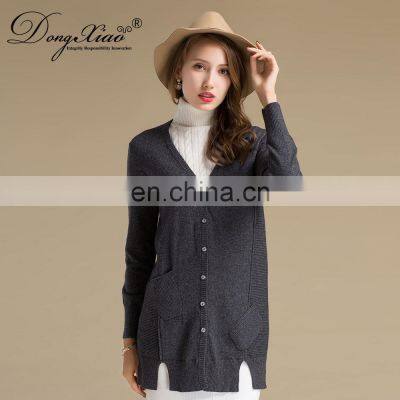 Custom Latest Ladies Sweaters Women Button Front Cashmere Sweater Cardigan photo-5