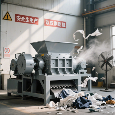 Prix usine - Broyeur à double axe en plastique automatique à prix concurrentiel pour le recyclage des déchets doté d'un moteur et d'une boîte de vitesses de base photo-2