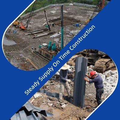 U Type Watertight Sealing Plastic PVC Sheet Piles for Water Control Cut Off Wall Projects