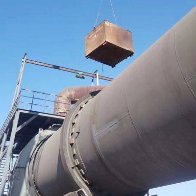 Large-scale copper tailings calcination rotary kiln, iron ore reduction sponge iron rotary kiln production line
