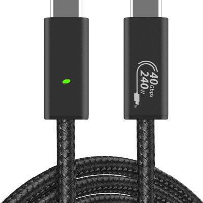 Активный оптический кабель Fiber optic Type-c с пропускной способностью 40 Гбит/с