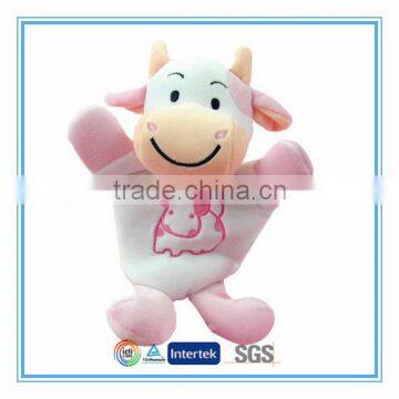 High quality kid toy cow hand puppet