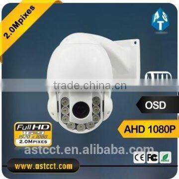 Hot Selling 1/3" CMOS 10x video ZOOM 1080P AHD Mini High Speed Camera 2MP AHD PTZ Camera China Supplier