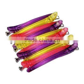 transparent salon metal hair clips,colorful clip in hair