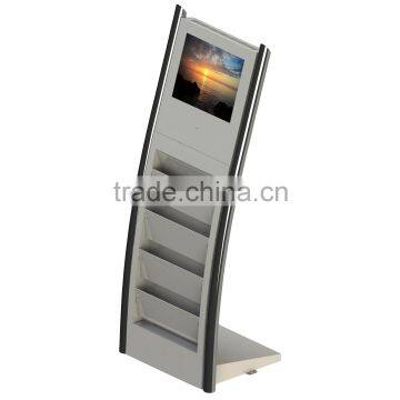 19 inch custom kiosk advertising display supermarket floor display stand shopping mall led display screen