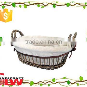 set of 2 oval cheap wicker basket wholesale