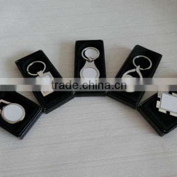 DIY custom metal key rings with sublimation printable aluminum sheet