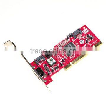 new PCI to SATA Card 1 Port eSATA 2 SATA Port raid adapter card Silicon Image SIL3112 Chipset