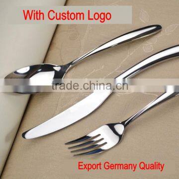 Customized Logo Stainless Steel Export Germany Quality Knife Spoon Fork Cutlery Flatware Sets