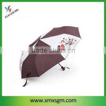 21"x 8k 190T Pongee 3 Fold Auto Open Umbrella