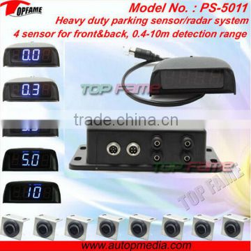 PS-5011clear parking sensor system, front&rear 0.4-10m sensor detection,car parking radar system