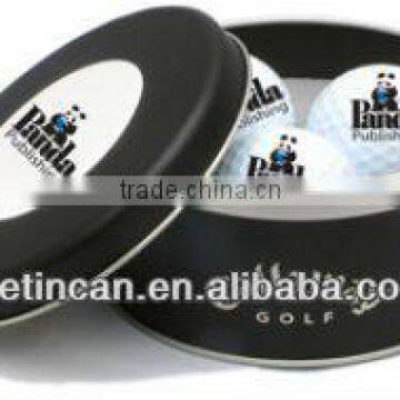 fashional round shape golf balls tin box case