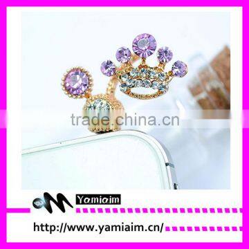 Cute Bling Crown Phone Dust Plug