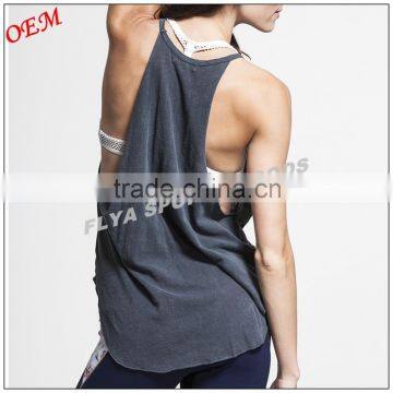 2016 Hot Selling Yoga Wear Tank Top for Women Gym Tank Top Sexy Tops Womens Singlets, Girls Gym Stringer Singlets photo-5