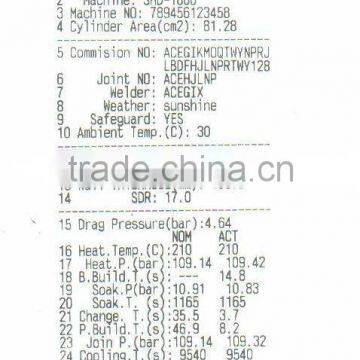 WPR1000 Data Logger for PE Pipe Butt Welding Machine With Printer photo-6