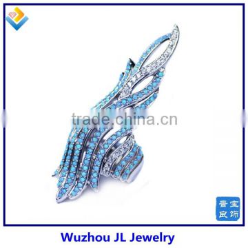 Alibaba Hot Sale Style JL Brand Sterling Silver Opal Blaze Ring