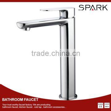 Tall bathroom faucet chrome basin taps brass mixer