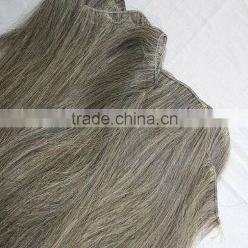 100% raw unporcessed virgin gray hair weave