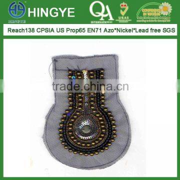 Handmade beaded applique for shoulder --- H1412024