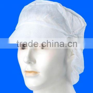 Disposable Non-woven Peaked Women Work Cap with FDA,CE Certificates