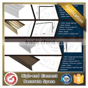 floor ceramic tiles aluminum tile stair nosing strip