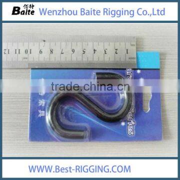 MENATL RIGGING ZINC PLATED BLACK S HOOK photo-2