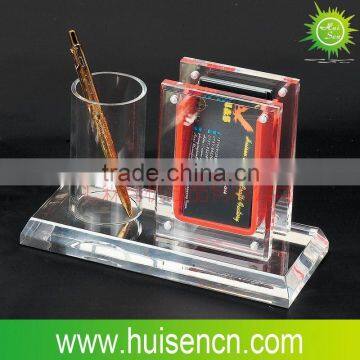 Transparent Acrylic card and pen holder,Acrylic display