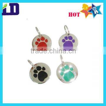 coloful enamel metal pet tag
