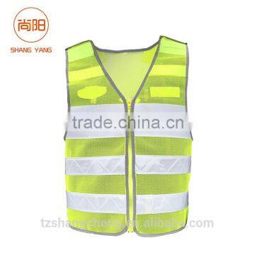 Three breasted zipper reflective vests