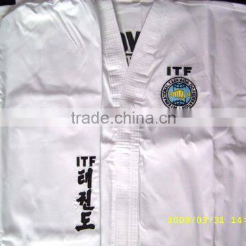 ITF taekwondo unfiorms made in boao sports in high quality for schools for kids and adults