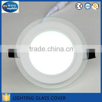 Shape Customized Led Panel Thermal Heat Glass Lamp Cover Decorative Lighting photo-6