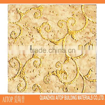 Luxury polished crystal tile within gold 300 x 300 mm