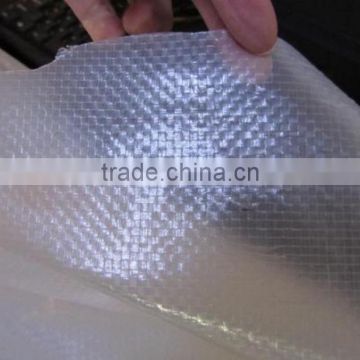 virgin material transparent pe tarpaulin fabric to cover greenhouse